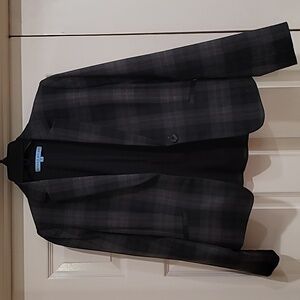 Antonio Melani Gray Plaid Blazer